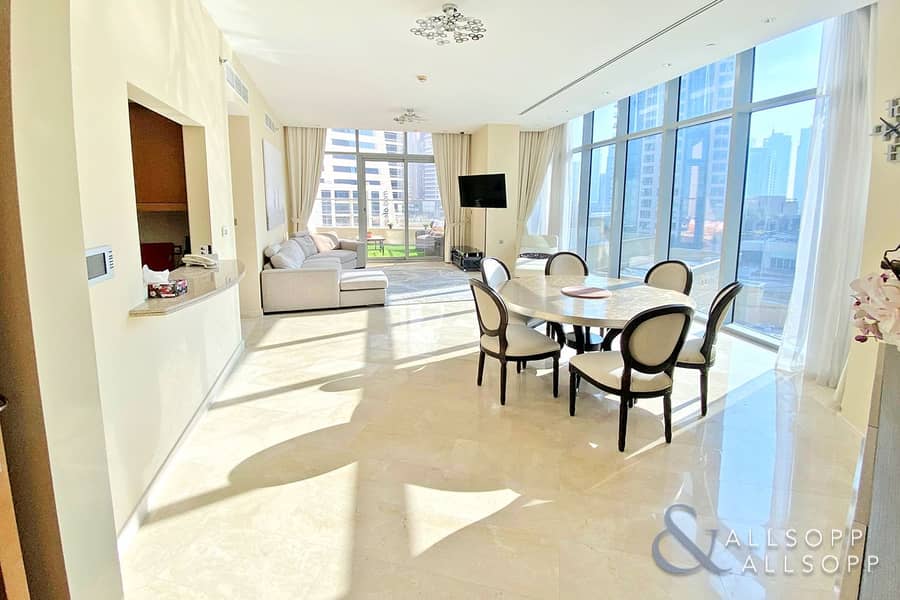 位于迪拜码头，三叉戟豪华公寓 2 卧室的公寓 2300000 AED - 5651701