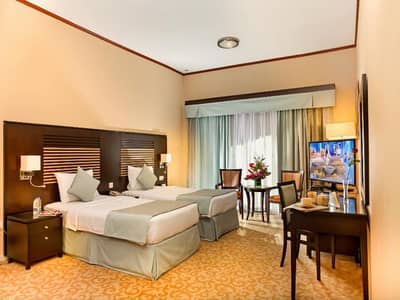 1 Спальня Апартаменты в отеле в аренду в Дисковери Гарденс, Дубай - Master Bedroom with two beds
