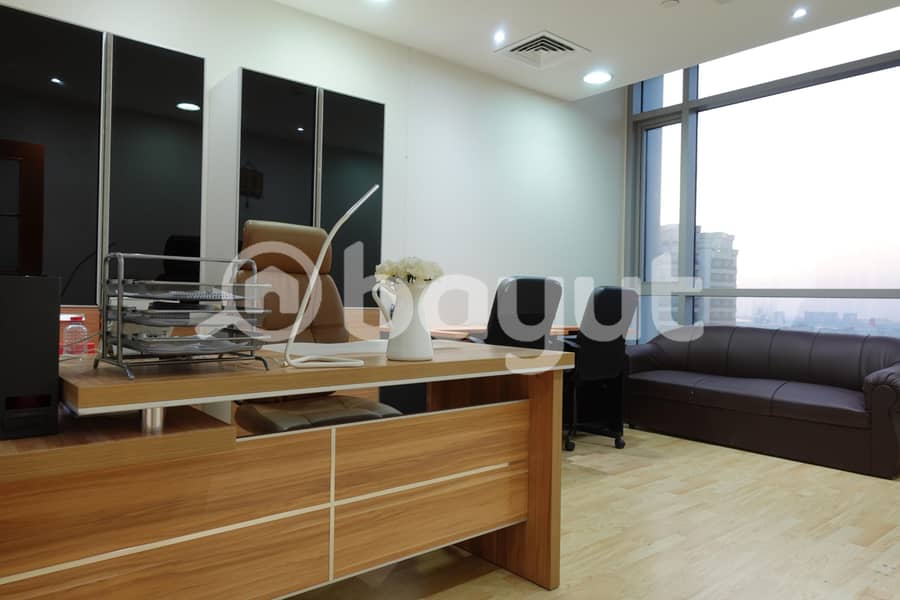 AED 25K - 45K | FULLY FURNISHED OFFICES WITH EJARI | DED APPROVED | FREE PARKING | DIRECT FROM OWNER