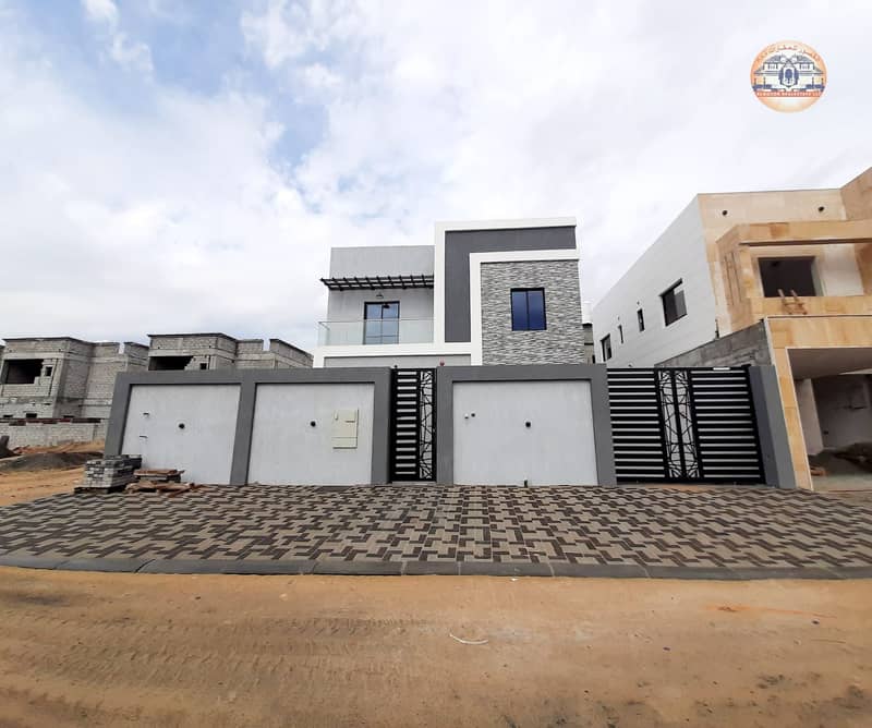 Villa for sale in the Jasmine area, Ajman, on Qar Street, a very excellent location, personal finishing, and close to Al Rahmaniyah