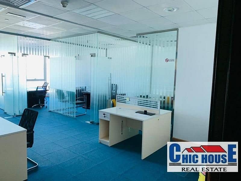 Fitted Office | Full Lake and Burj Khalifa  View |  Ready to Move In