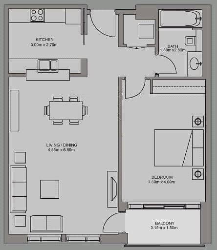 11 One Bedroom | Spacious Living | Balcony