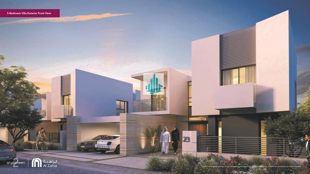 own villa 5 bedroom standalone in middle of Sharjah beside Al Zahia city center with just 10 % down payment