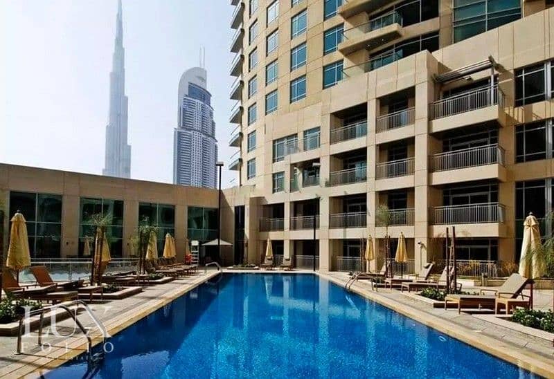 Balcony | Burj Khalifa View | Well Maintained