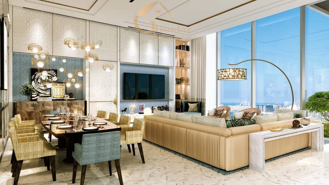 位于迪拜码头，卡瓦利大厦 2 卧室的顶楼公寓 9406000 AED - 5658453