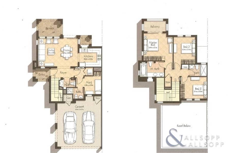 14 3 Bedrooms | Close to Pool | Maids Room