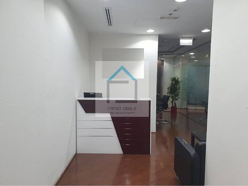 Canal and SZR Facing Fully Fitted Office with Partitions