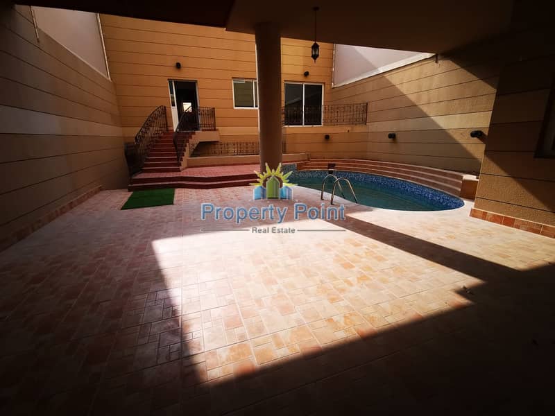 Huge 5-bedroom Villa | Maids Rm | Driver Rm | Private Pool | Sauna & Steam Rm | Parking | Al Nahyan