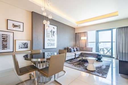 2 Bedroom Hotel Apartment for Rent in Business Bay, Dubai - BURJ KHALIFA VIEW | SPACIOUS 2 BR | HIGH FLOOR