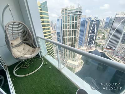 1 Bedroom Apartment for Rent in Jumeirah Lake Towers (JLT), Dubai - Fully Furnished | 2 Balconies | Lake View