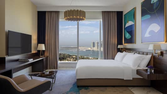 Hotel Apartment for Rent in Dubai Media City, Dubai - Large Studio Apartment at Avani Palm View Hotel