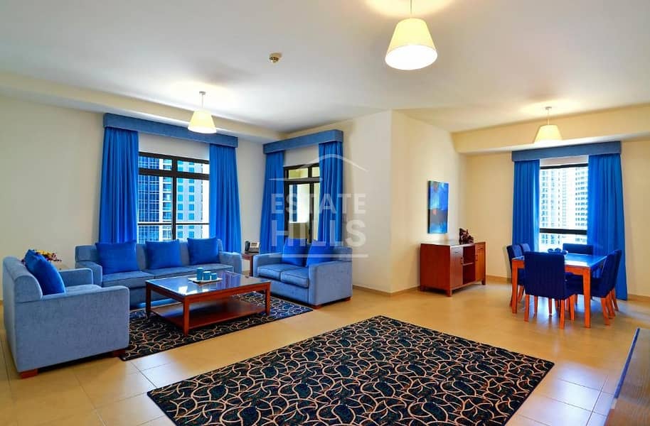 Sea View | JBR | Two Bedroom Hotel Apartment