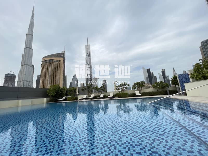 Brand new Spacious 3 BR + Maid | Full Burj Khalifa and fountain viewing | ready to move in now