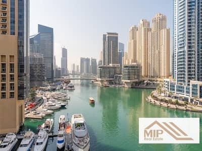 2 Bedroom Flat for Rent in Dubai Marina, Dubai - Spacious 2BR+Study |Full Marina View