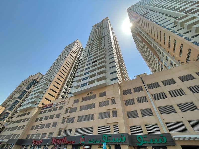 -Luxurious Studio In FRONT TOWERS For Rent In Ajman One Towers. -