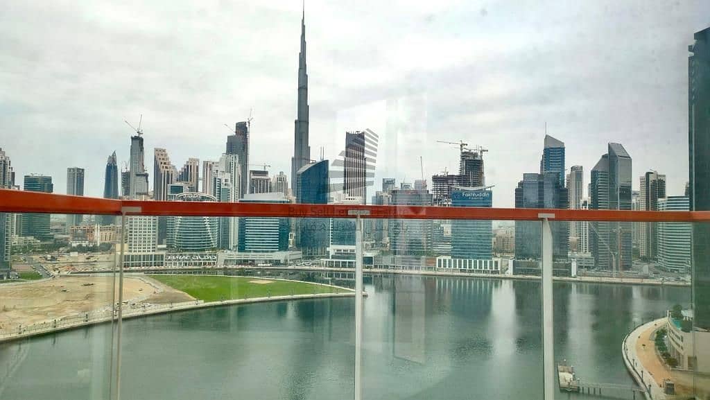 UNINTERRUPTED  BEAUTIFUL VIEW OF BURJ KHALIFA & CANAL VIEW/ BRAND NEW 2 BR FOR RENT/ BUSINESS BAY/BINGHATTI