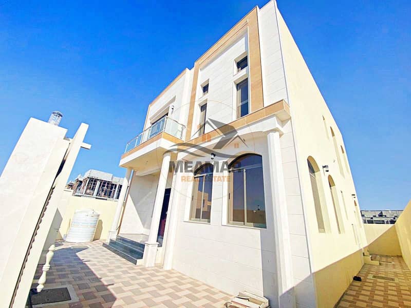 Free Hold Villa excellent finishing main road in excellent location, price in Al Zahia area.