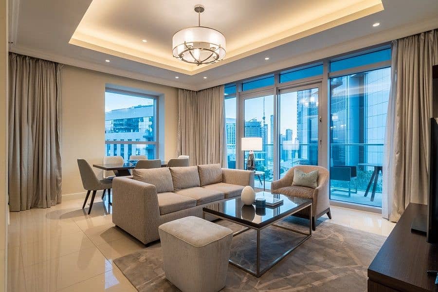 位于迪拜市中心，谦恭公寓喷泉景观综合体，谦恭喷泉景观1号大厦 2 卧室的公寓 37000 AED - 5680427