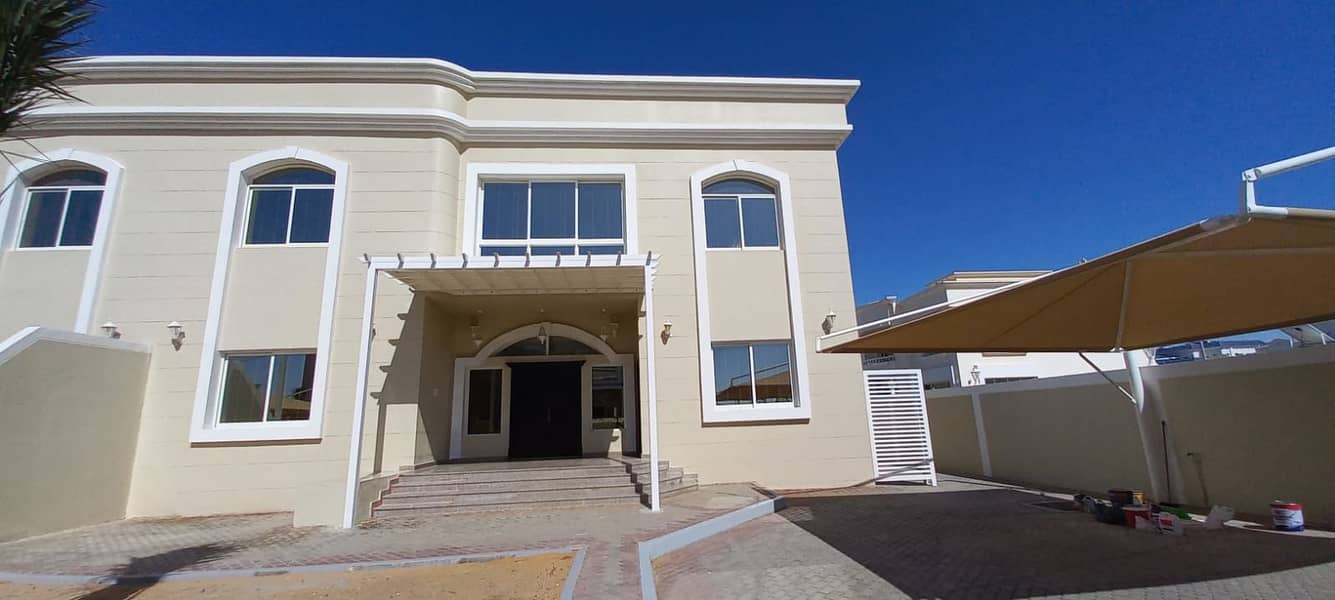 Well Structed  / 4 Master B/R + Majlis + 2 Living Hall /Yard / Terrace + Maid Room And Covered Parking