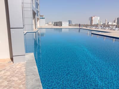 1 Bedroom Flat for Rent in Corniche Ajman, Ajman - FULL SEA  VIEW LUXURY BRAND NEW ONE BEDROOM AT  AJMAN BEACH WITH FREE AC AND PARKING