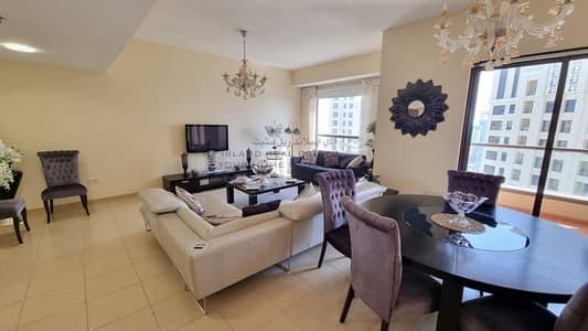2 Bedroom Flat for Sale in Jumeirah Beach Residence (JBR), Dubai - Furnished Apt.  | 1 Car Park | High Floor Apt.