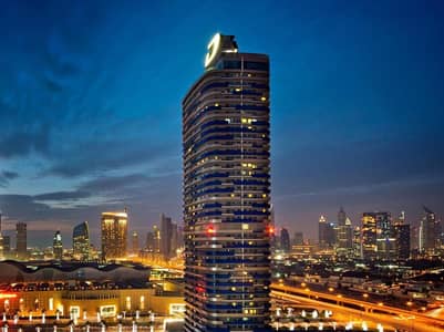 شقة 1 غرفة نوم للبيع في وسط مدينة دبي، دبي - غرفة وصالة للبيع داون تاون | تطل على برج خليفة |