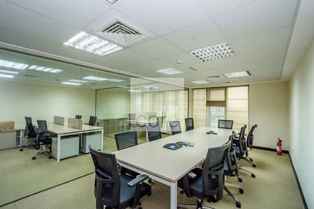 Office for Rent in Jumeirah Lake Towers (JLT), Dubai - Fitted and Furnished Office | Low Floor | Freezone