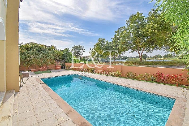 Golf Course View | 5BR+Maid's | Private Pool