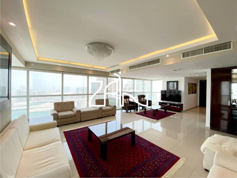位于阿尔雷姆岛，滨海广场，RAK大厦 4 卧室的顶楼公寓 4800000 AED - 5691846