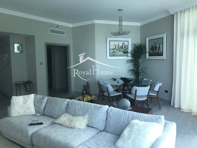 Luxury upgraded 3 bedroom apartment in Al Bateen /own beach