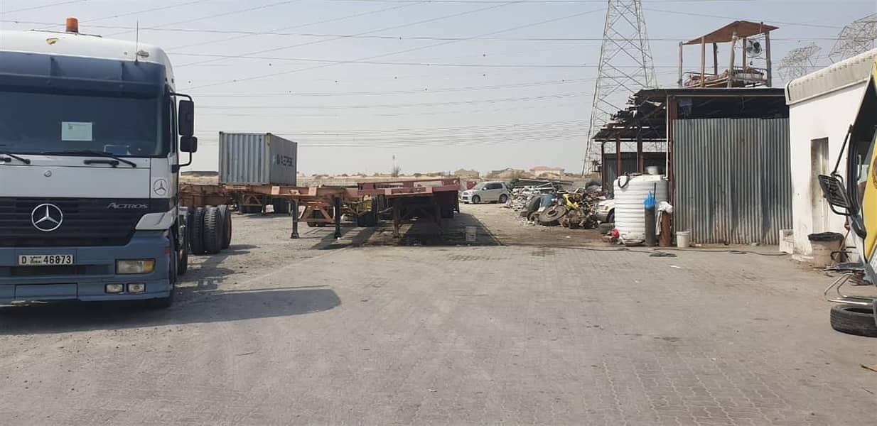 80,000 sq. ft Open yard For Rent | Industrial 18 | Sharjah