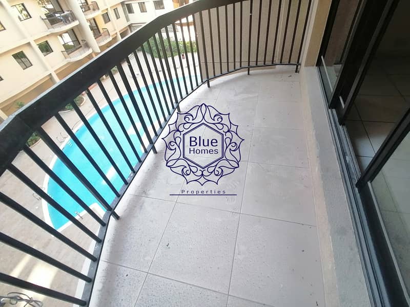 Water free huge 1bhk with balcony only 56k golden sands building