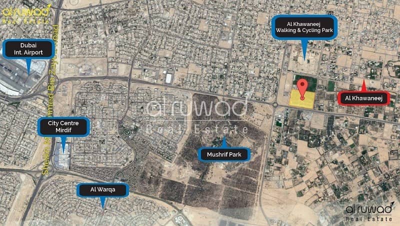 Residential  Villa Plots for Freehold in Al Khwaneej with Payment plan 1 year  NO COMMISSION