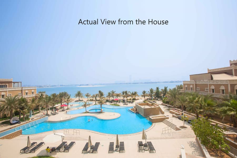 Resort Living 3BR+Maid Furnished Penthouse with Full Sea and Pool View / Massive Terraces like a Villa / Ready to Move in/ Extra Living Room