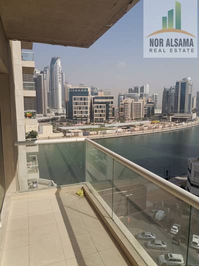 1 Bedroom Flat for Rent in Business Bay, Dubai - Tremendous Lake View | Semi Furnished 1B/R Double Balcony | Gym Pool Parking
