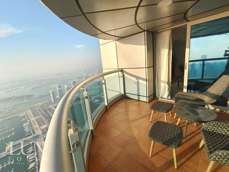 位于迪拜码头，公主府 6 卧室的顶楼公寓 7499000 AED - 5069803