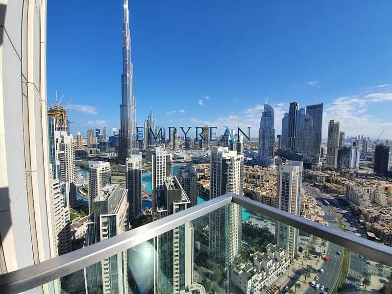 Stunning 3 bedrooms|High floor | Burj Khalifa view