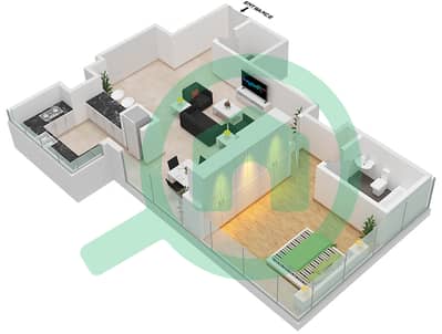 Spirit Tower - 1 Bed Apartments type/unit 11/A11 Floor plan