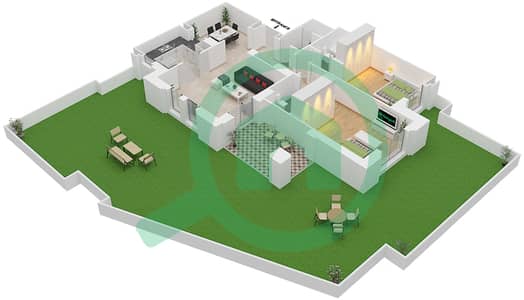 米斯卡4号楼 - 4 卧室公寓单位2 FLOOR 8戶型图