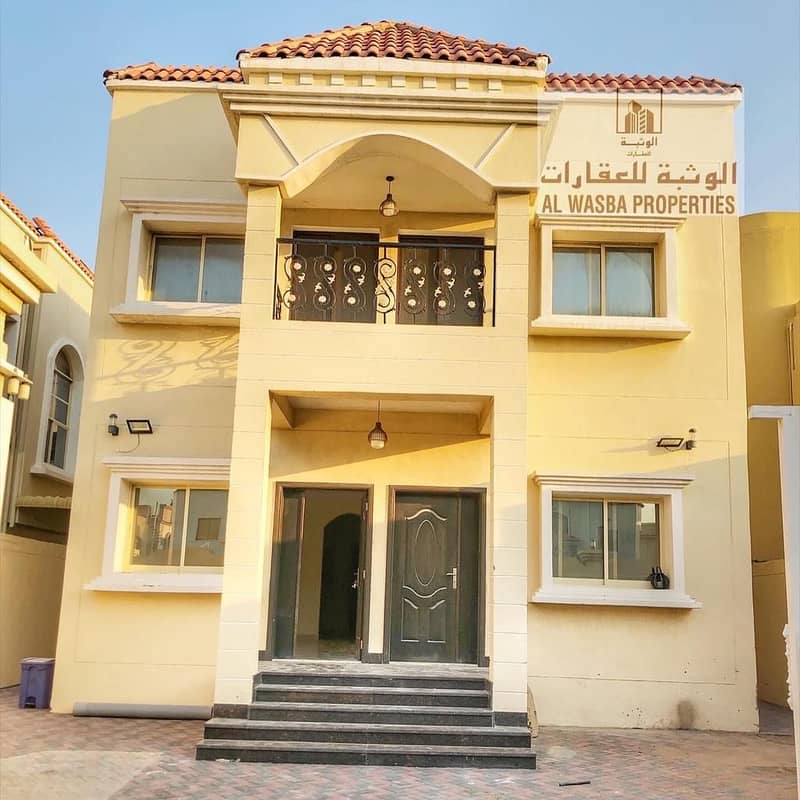For rent  villa in the Ajman, Al Mowaihat area (3)  in  a great location on asphalt road