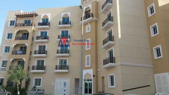 One bedroom Hall For rent in Emirates Cluster with balcony International city