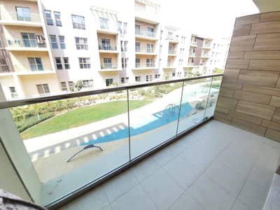 Lavish studio apartment in al zahai with balcony pool kid's play 30k