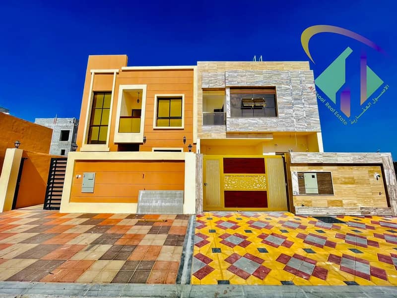 For sale a wonderful villa in Ajman at a price of a snapshot, very excellent finishing, without down payment and on monthly installments, freehold for