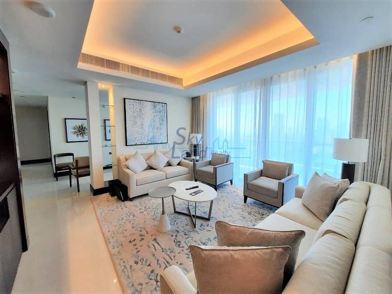 Апартаменты в отеле в Дубай Даунтаун，Адрес Даунтаун Отель (Лейк Отель), 2 cпальни, 370000 AED - 5717081