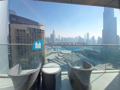 3 Bedroom Flat for Rent in Downtown Dubai, Dubai - Furnished | Burj Khalifa View | All Bills Included