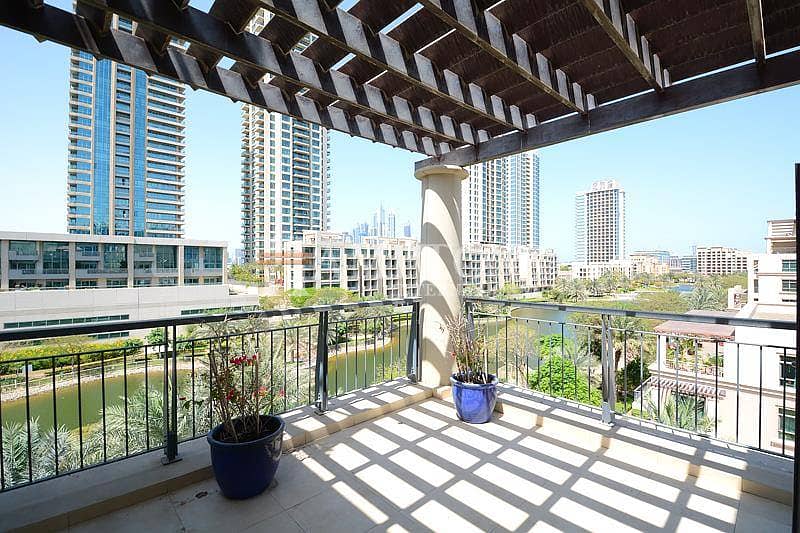 2BR + Terrace | Full Canal and Pool View