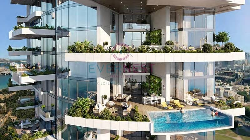 Branded Tower | Palm Sea View | Private Pool