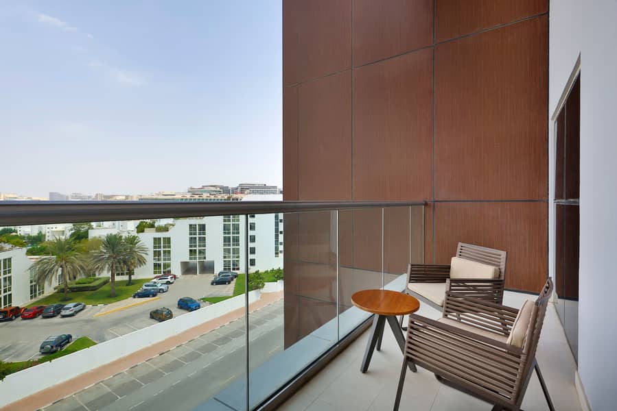 4 Element Dubai Airport In-Room Balcony