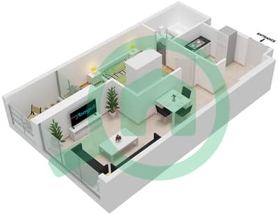 Bellavista - 1 Bed Apartments Unit A09-Floor 32,33 Floor plan