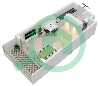 DAMAC Maison Bay's Edge -  Apartment Type C FLOOR 5-21 Floor plan